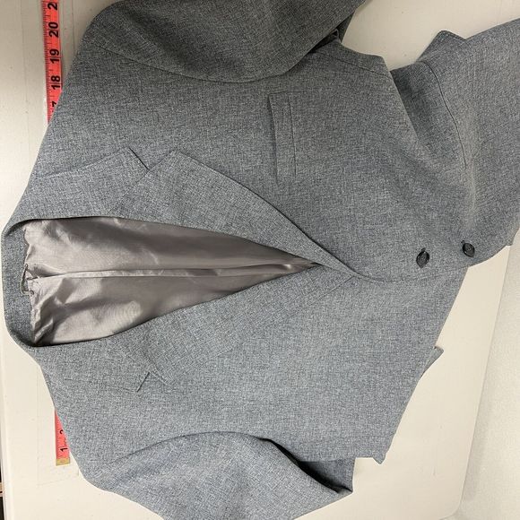 Vintage Levis Action Suit Blazer Jacket Mens 48R Gray 2 Button Sports Coat - Picture 10 of 13